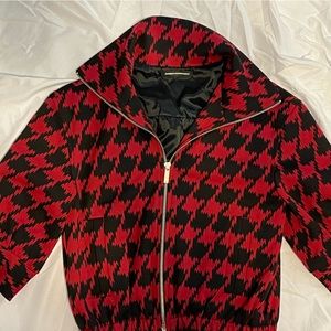 Express red and black Houndstooth jacket